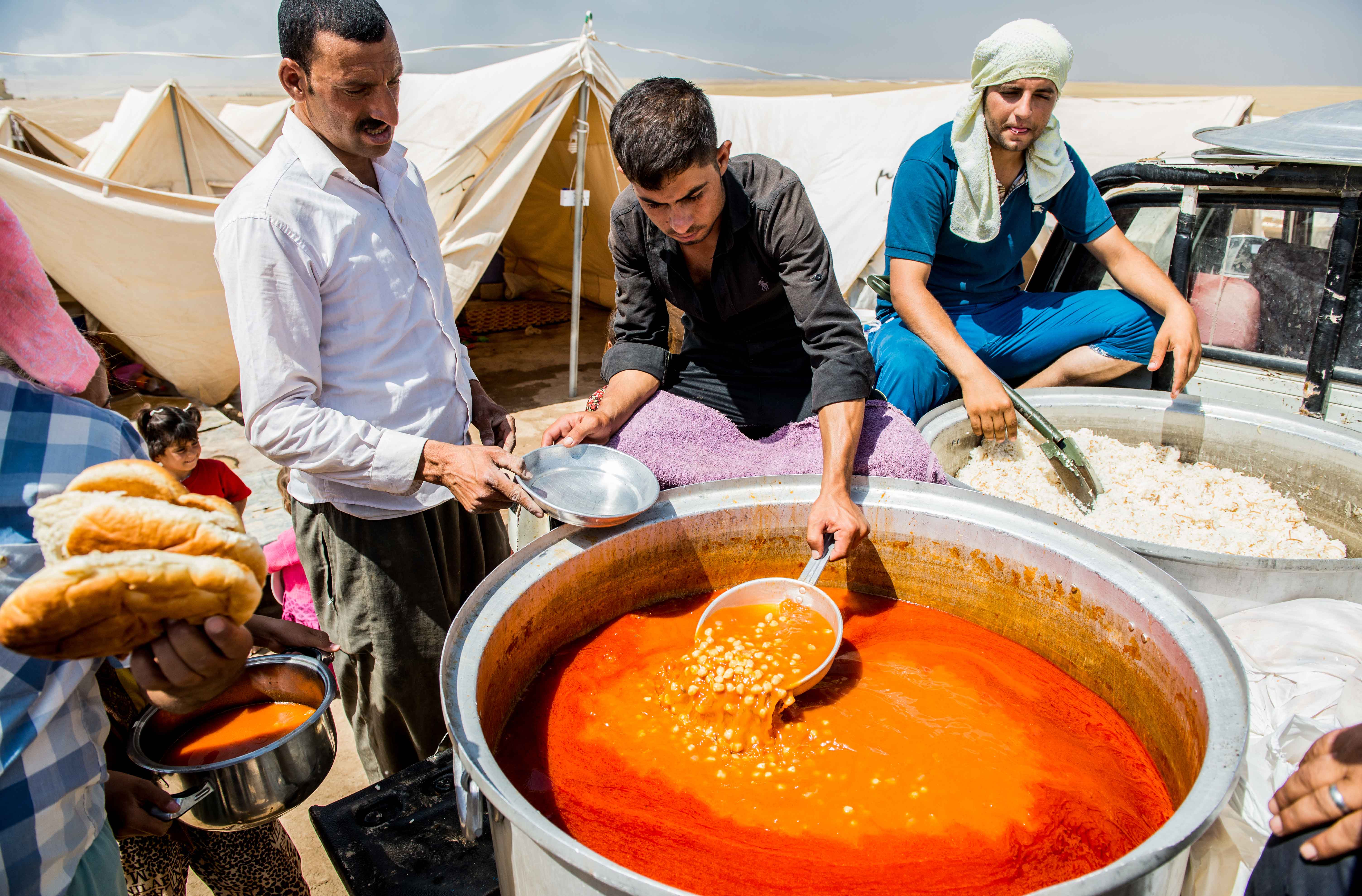 Food Truck Yazidi Refugee Camp